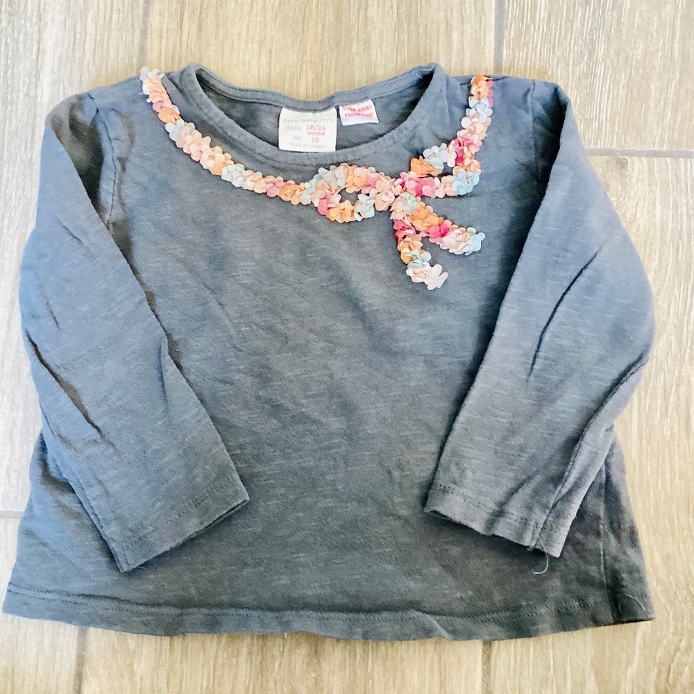 Zara girls’ shirt and skirt